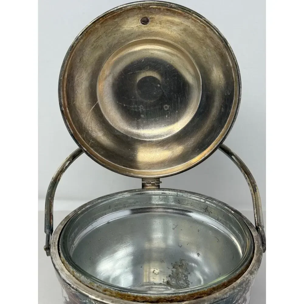 Bristol Silverplate Lidded Ice Bucket Golf Trophy Poole Silver Company 1950’s